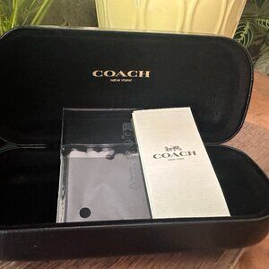 NEW Coach New York Hard Shell Clam Sunglasses/Eyeglasses Case